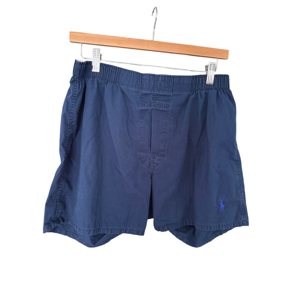 Polo Ralph Lauren Classic Fit Navy Cotton Boxer Shorts Men's Medium Elastic